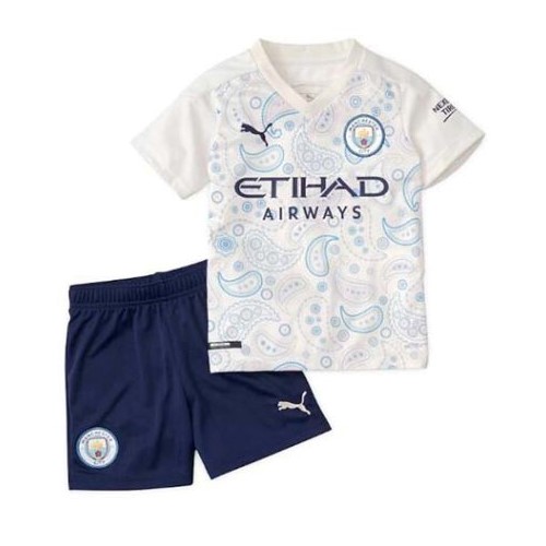 Camiseta Manchester City Replica Tercera Ropa Niños 2020/21